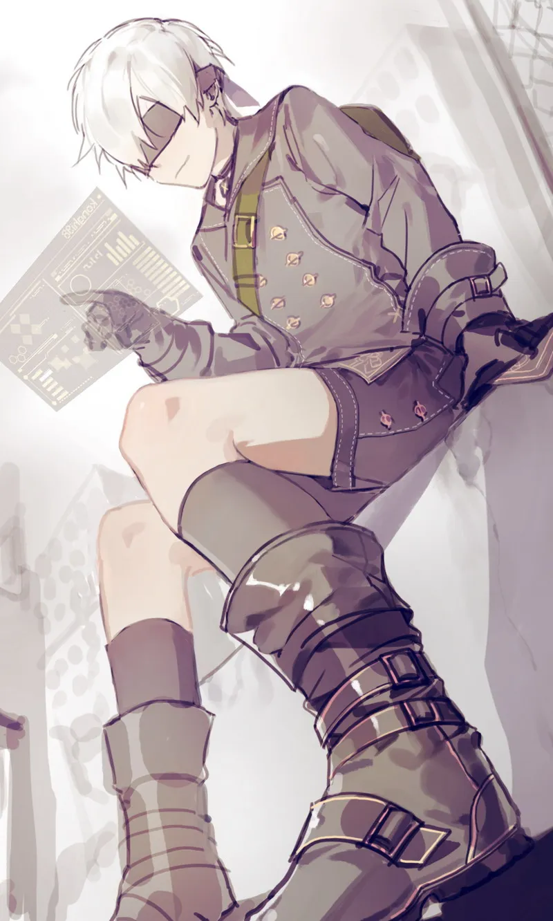 Домашний текстиль NieR:Automata Anime YoRHa No.9 Тип S 95x55 см мини Однослойная фланелевая ткань