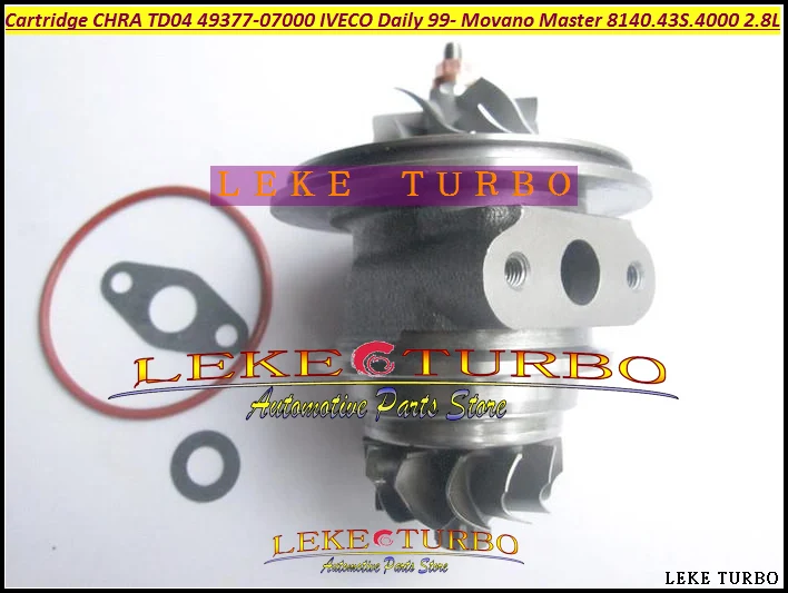 Бесплатная доставка Турбо картридж CHRA TD04L 49377 07000 53039880075 53039880034 454126 для IVECO