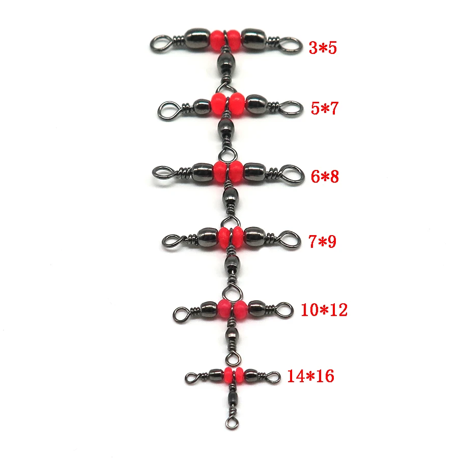 100 шт. тройные вертлюжные Вертлюги с высоким подшипником рыболовные аксессуары |