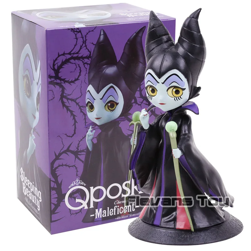 black box Maleficent Q Posket куклы персонажей Q версия ПВХ фигурка игрушка фигурка Коллекция Модель - Цвет: black box