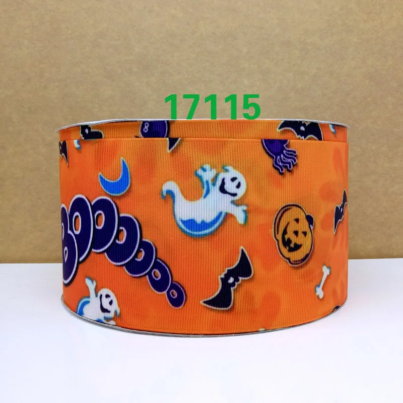Бесплатная доставка 50 ярдов Хэллоуин печатных grosgrain ленты 17169|halloween printed ribbon|printed ribbongrosgrain ribbon |