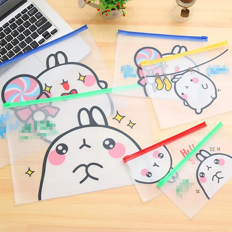 PVC Molang полупрозрачная матовая Сумочка Сумка файл для документов сумка папка