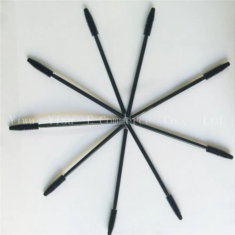 1000 шт. черный башня Форма силиконовой ресниц Расчёски для волос одноразовые Тушь