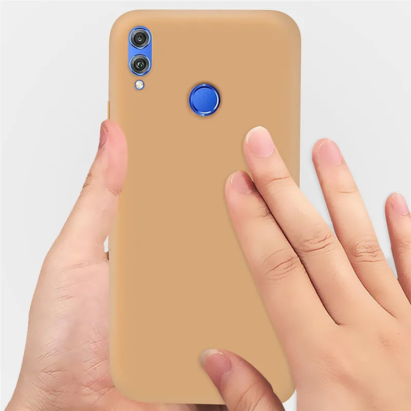 Со сплошным задником защитный силиконовый чехол для huawei Коврики 20 Pro 10 Y3 Y5 2018 Honor 8 X