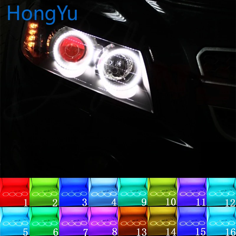 

Headlight Multi-color RGB LED Angel Eyes Halo Ring Eye DRL RF Remote Control for CHEVROLET CAPTIVA S3X 2006 - 2011 Accessories