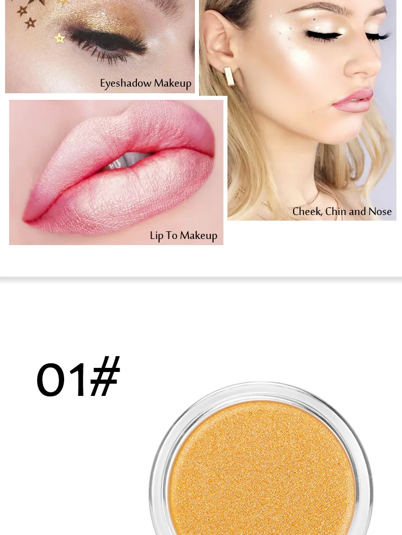 KISS BEAUTY, светящийся Хайлайтер для лица, кремовая палитра, Iluminador, для осветления лица, белый, розовый, золотой, блестящий бронзер, контурный макияж, Новинка