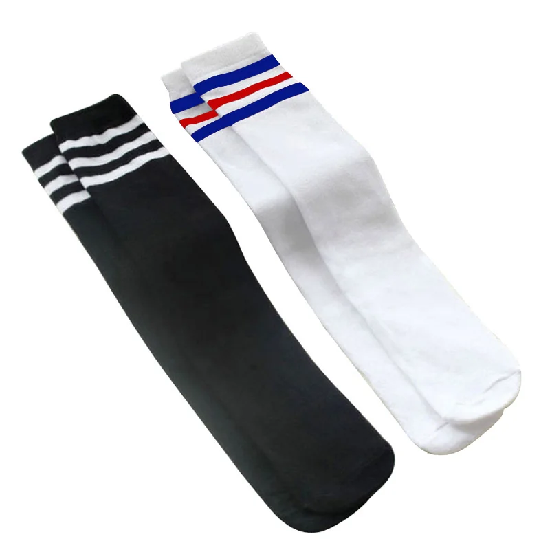 2 Pairs D 2 пары/партия, детские носки для девочек и мальчиков, гольфы для детей ясельного возраста, школьные футбольные спортивные носки в полоску, От 1 до 15 лет - Цвет: 2 Pairs D