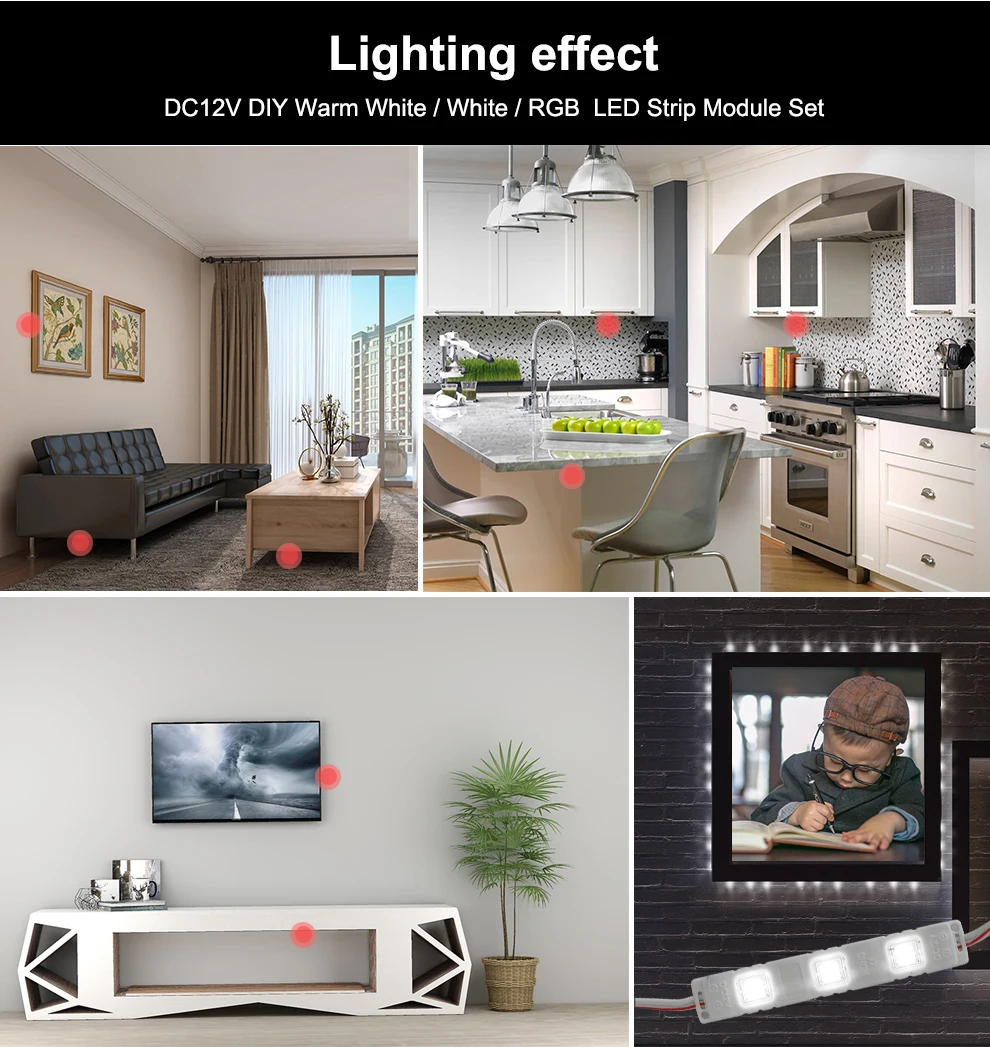 Светодиодный модуль DIY 5050 DC12V водонепроницаемый рекламный дизайн светодиодный модуль супер яркий RGB/белый/теплый белый светодиодный