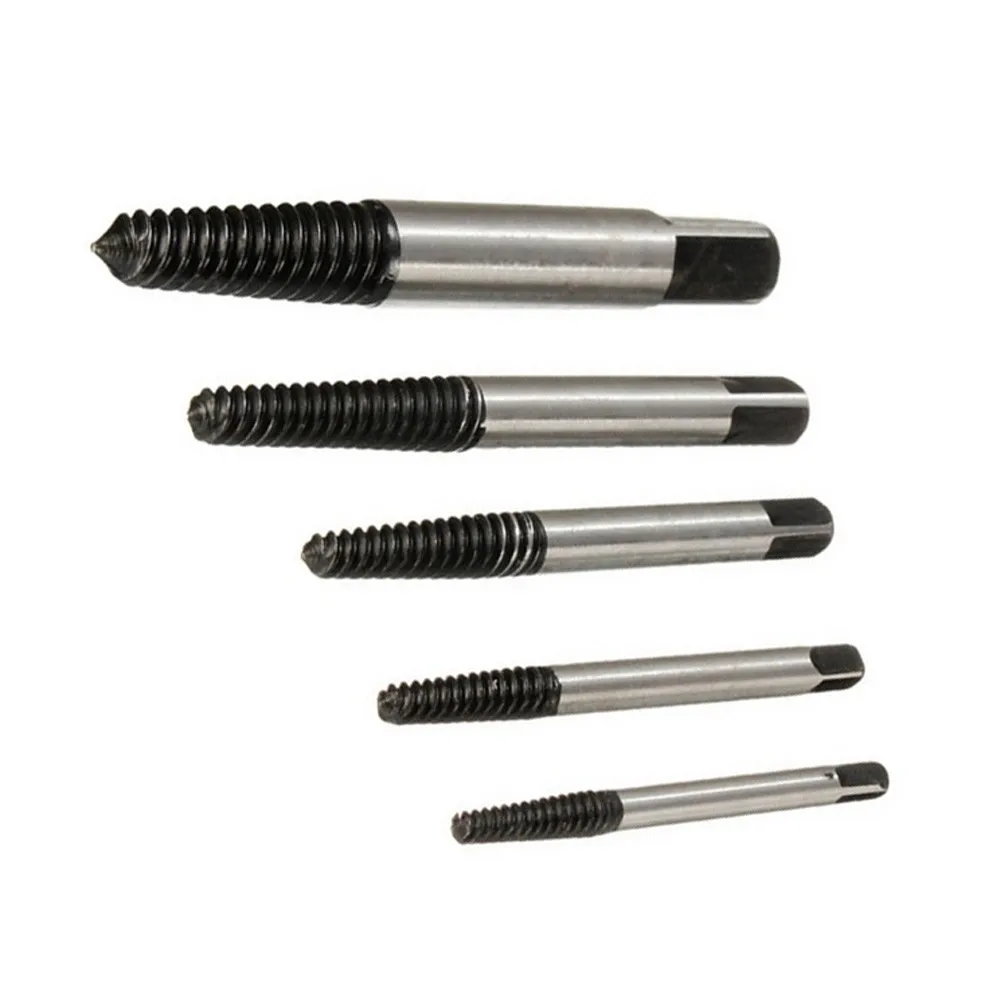 

40^5PCS Remover Hand Tools Screw Extractor Accessories Woodworking Screw Extractor Drill Bits Guide Broken Damaged Bolt