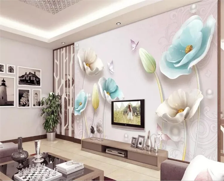 Пользовательские обои красивые 3d фото фрески HD оригинальные Роскошные 3D