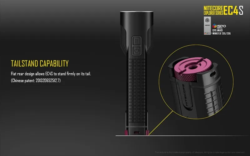 Nitecore EC4S 2150 Люмен CREE XHP50 светодиодный фонарик фонарь для охоты кемпинга+ 1 x UM20 Зарядное устройство+ 2x2600 мАч 18650 батареи