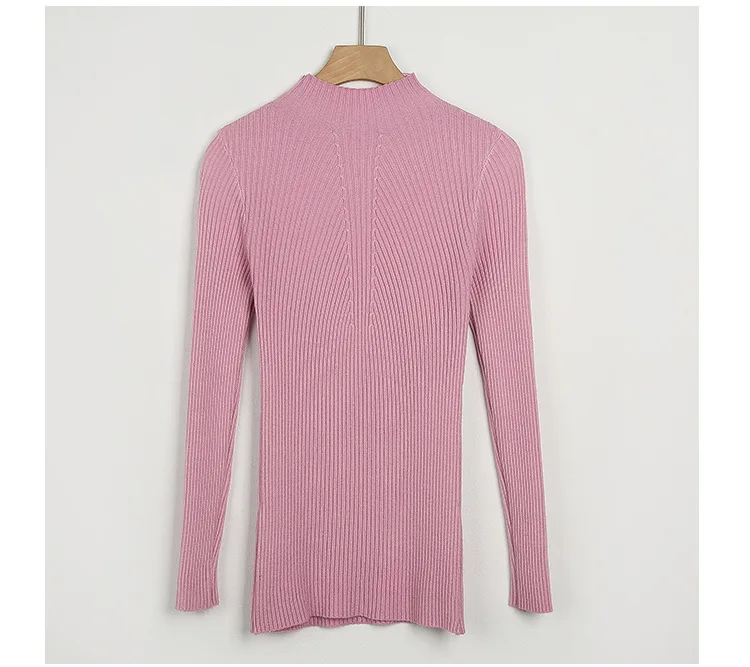 

BACHASH New Fashion Women Turtleneck Sweater Wool Casual Spring Winter Women Bottoming Slim Warm Knitted Pullovers Female Woman