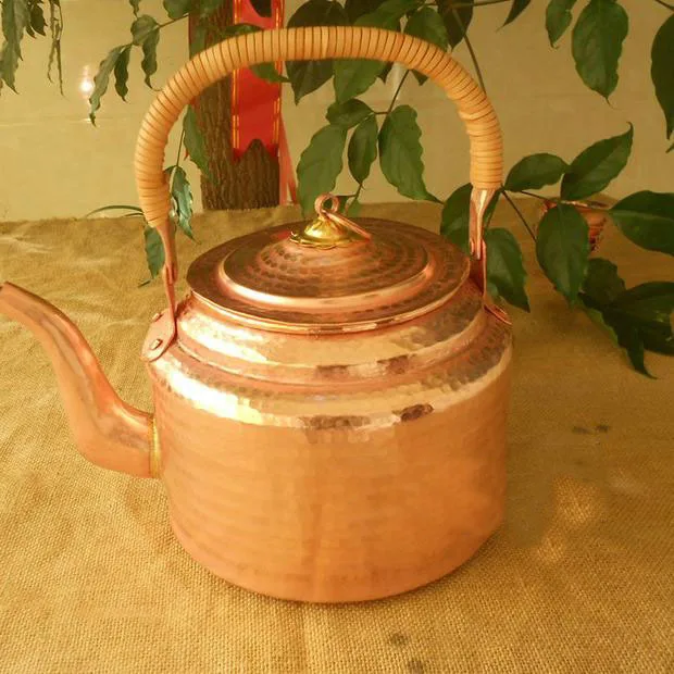 Ручной Работы Чистый медный чайник толстый анти Горячая ручка Предотвращение