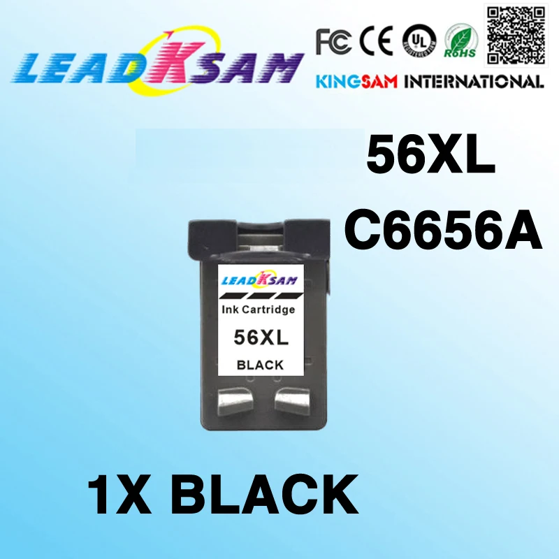 1 шт. черный совместимый картридж с чернилами для hp56 56XL 450 5150 5550 5650 9650 PSC 1315 1350