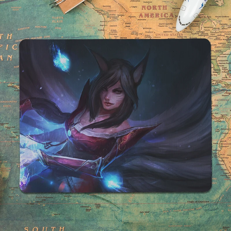 MaiYaCa the Nine Tailed Fox Beautiful коврик для мышки в стиле аниме размер 25x29 см игровые