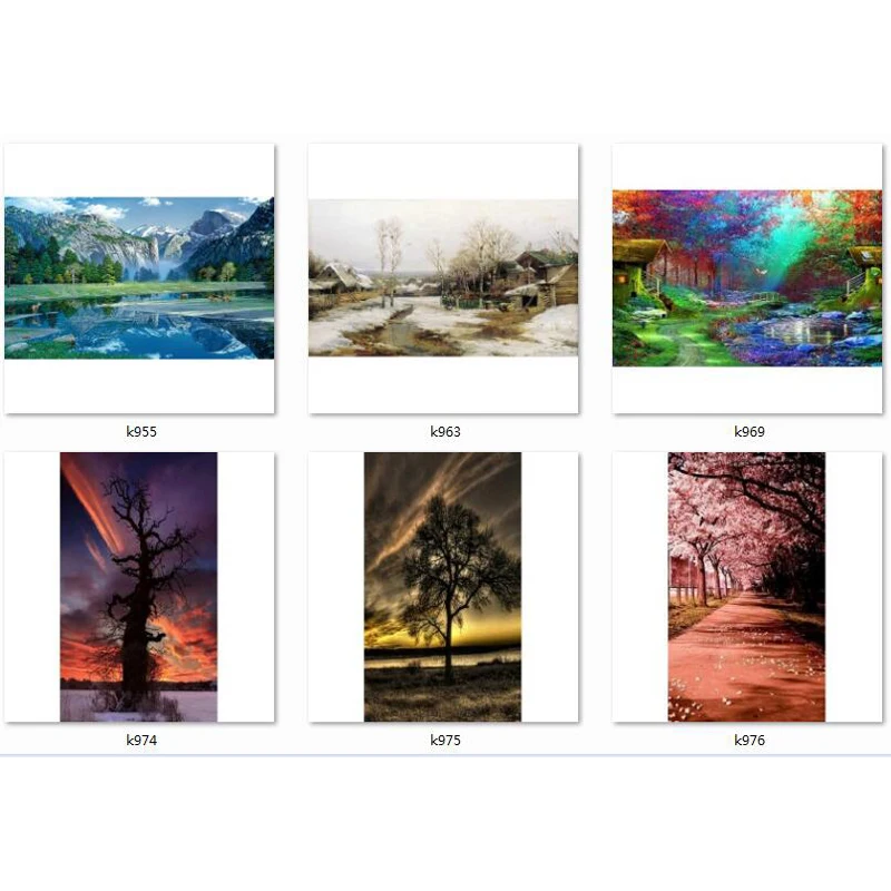 Дерево Алмазная картина вышивка Алмазный пейзаж полный комплект|Алмазная