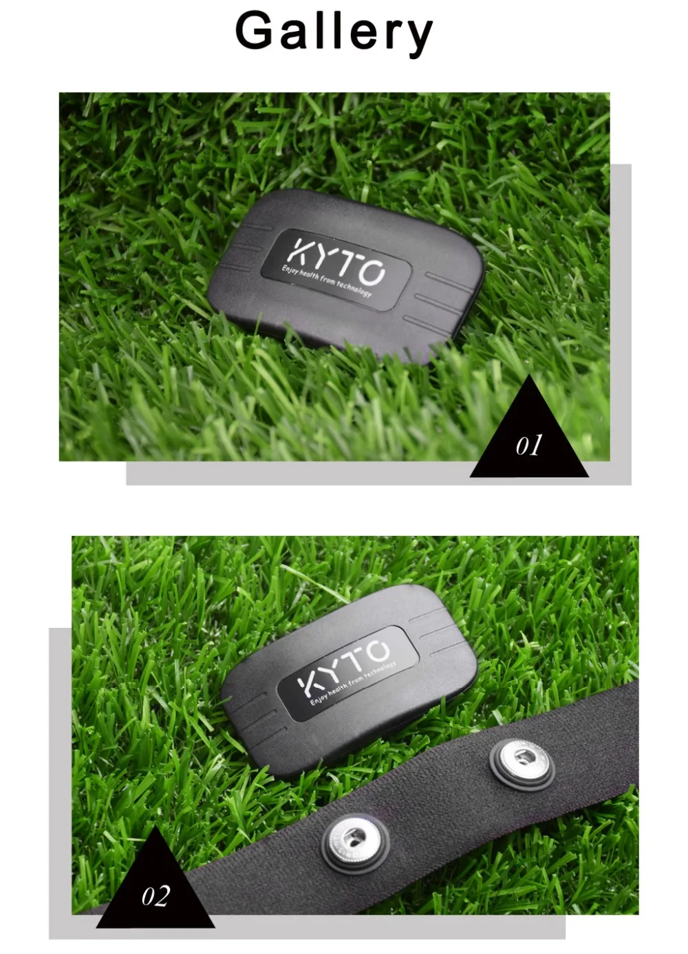 KYTO монитор сердечного ритма нагрудный ремень Bluetooth 4,0 ANT фитнес-датчик совместимый ремень Wahoo Polar Garmin подключенный наружный ремешок