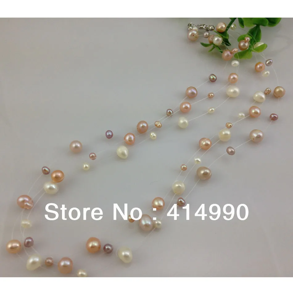 Женское повседневное ожерелье с натуральным пресноводным жемчугом|necklace card|necklace