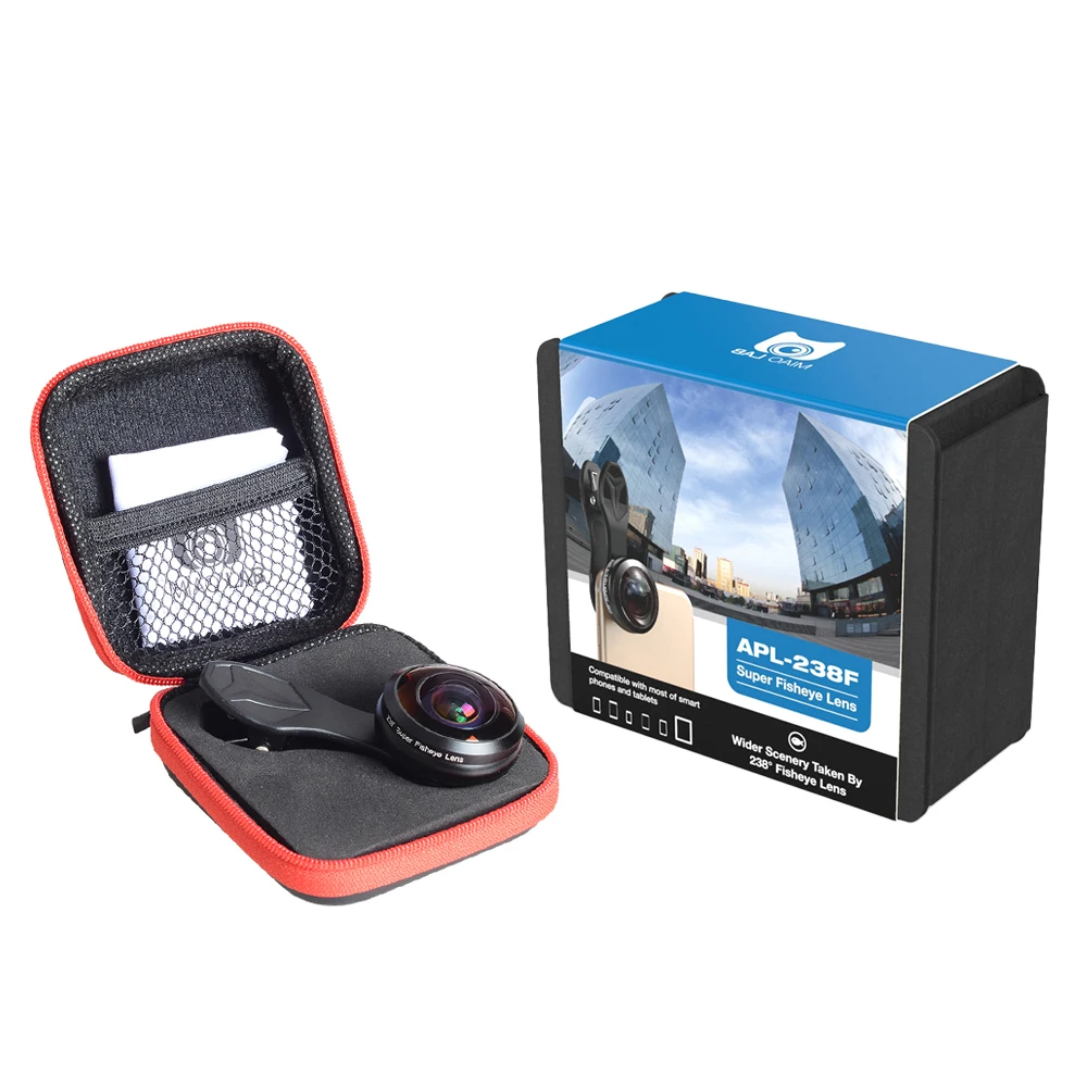 Объектив APEXEL super fisheye с углом обзора 238 градусов супер широкоугольный объектив X