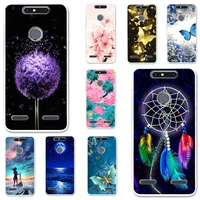 tpu cases for zte blade v8 mini case silicone floral painted bumper for zte blade v8 mini 5 0 inch phone cover soft back fundas