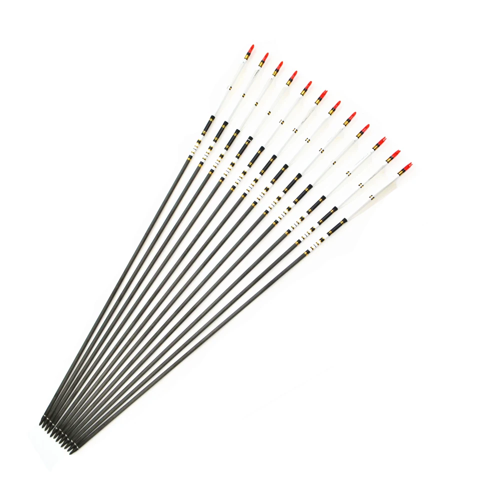 12 шт. стрелы из углеродного волокна с перьями индейки 500 см 33 г|feather stockings|feather cutfeather