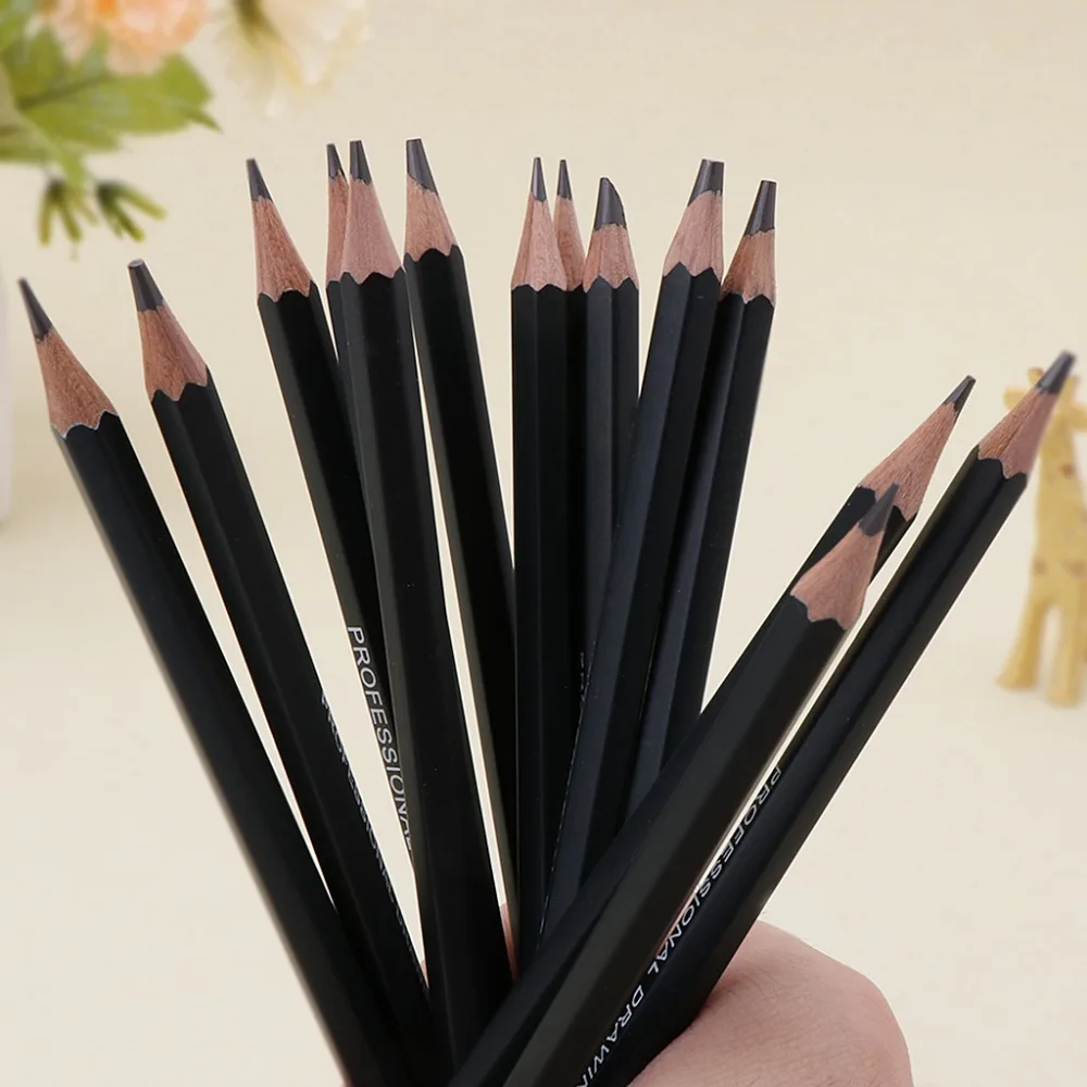 Графитовый карандаш для рисования 12b 10B 8B 7B 6B 5B 4B 3B 2B 1B HB 2H 14 шт.|hb 2b|hb pencil |