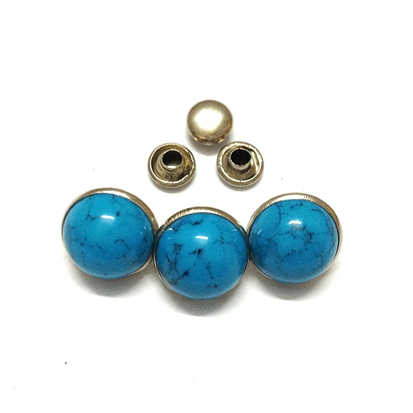 2000 sets Blue Turquoise Rivets Studs Leather Craft Decoratiive Rivets 6 mm 10mm