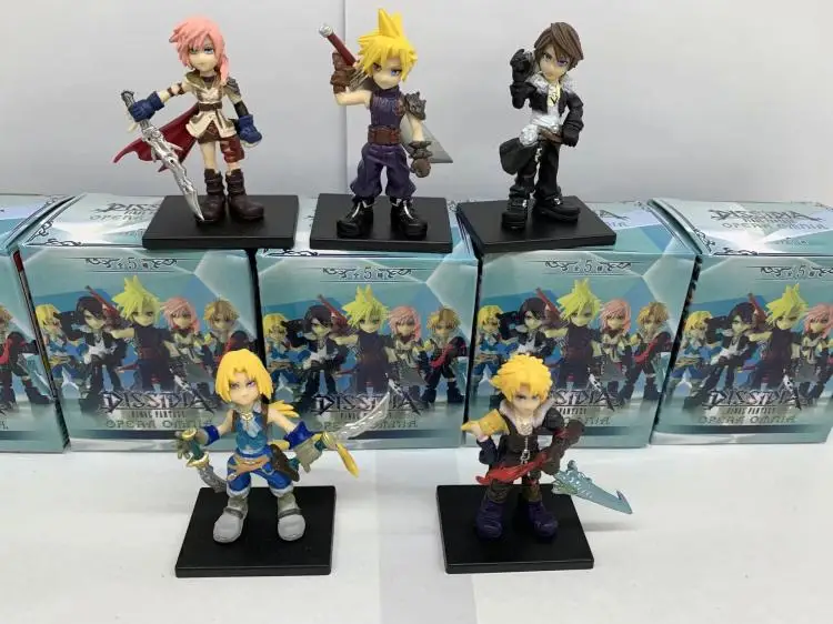 5 шт. игровой фильм аниме Ultimate illusion Cloud Zidane Lightning Tidus Squall Leonhart мини фигурка модель