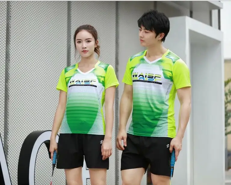 2019 рубашки для бадминтона быстросохнущие дышащие мужские/женские