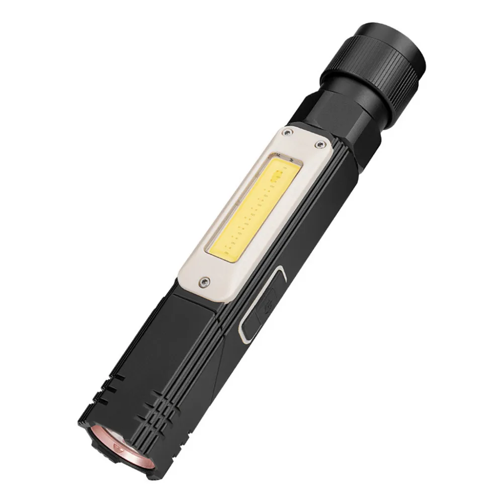 2019 Multi-function LED lighting adjustable flashlight waterproof usb rechargeable for bicycle 18650 battery 40J19 | Спорт и
