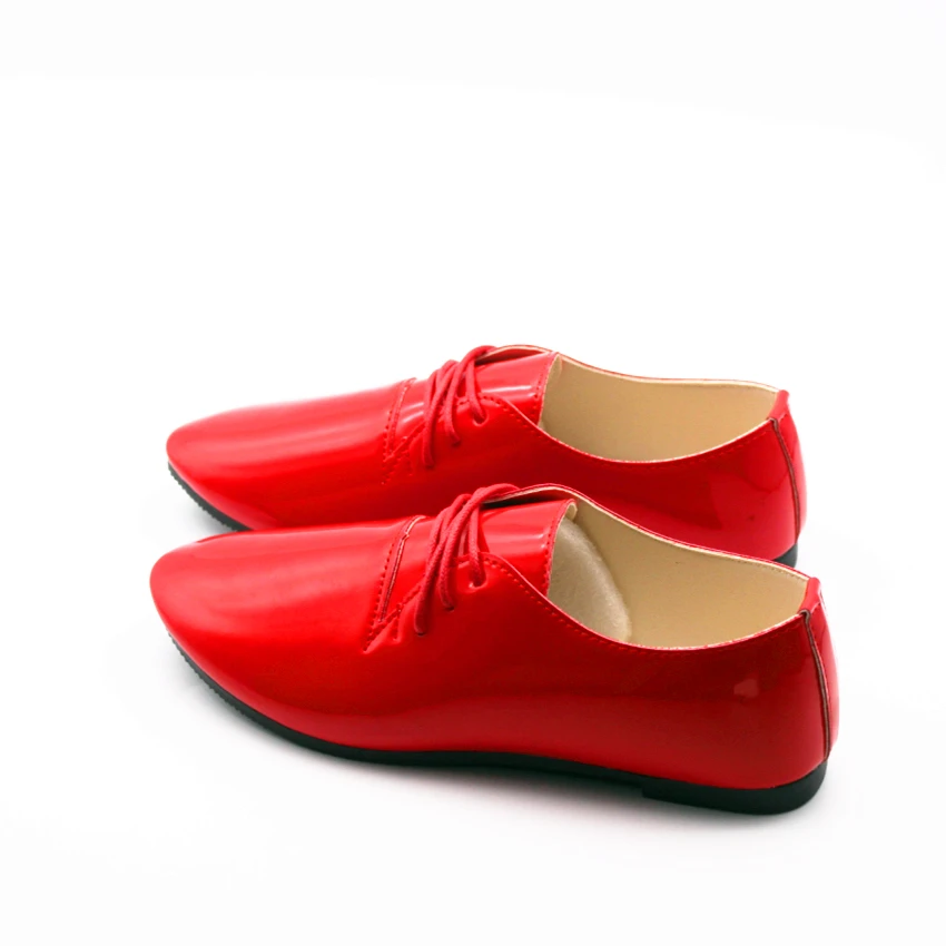 Cresfimix zapatos de mujer women cute comfortable pu leather lace up flat shoes lady spring &amp autumn cool a686 | Обувь