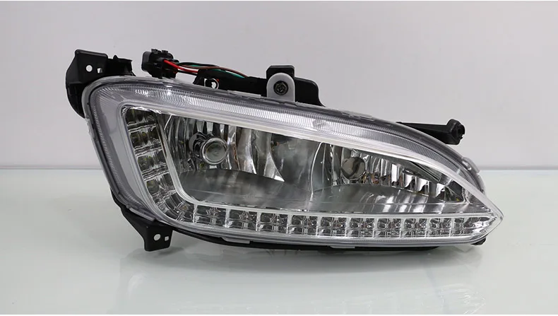 SMRKE DRL для hyundai Santa Fe DM 2012~ /Автомобильный светодиодный дневные ходовые огни с противотуманной рамкой/дневная лампа для вождения автомобиля
