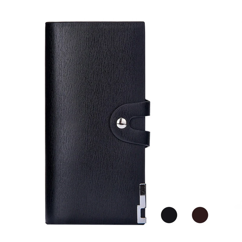 Aelicy Brand Luxury Leather Long Wallet Solid Card Holder Money Bag Change Purse Coin for Men Boys Hasp Clutch | Багаж и сумки