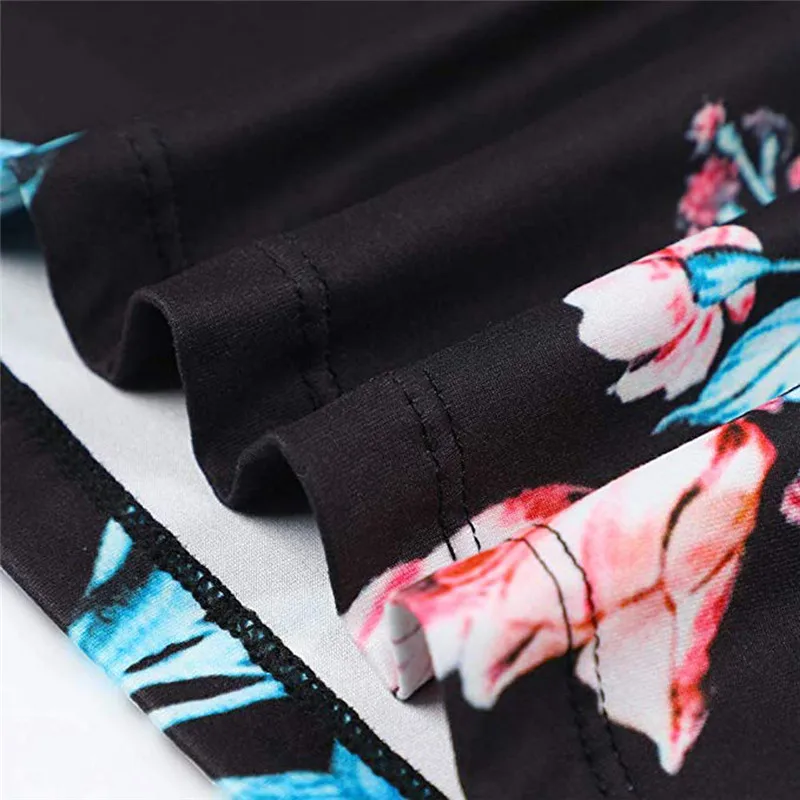 Женские Повседневные повседневный свободный с принтом эластичные широкие брюки