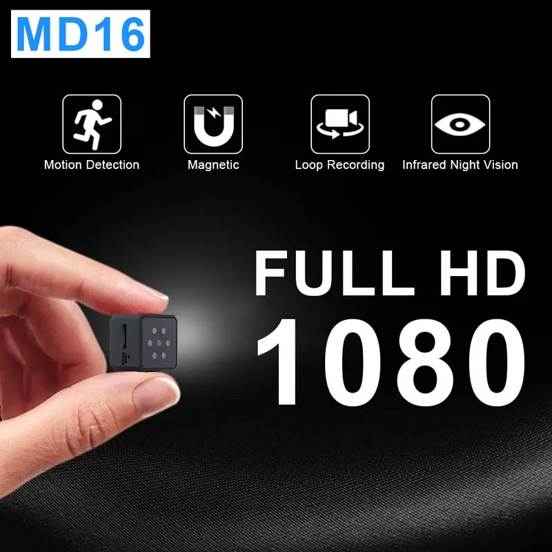MD16 мини камера full HD 1080 P инфракрасная с режимом ночного Версия движения Сенсор DV