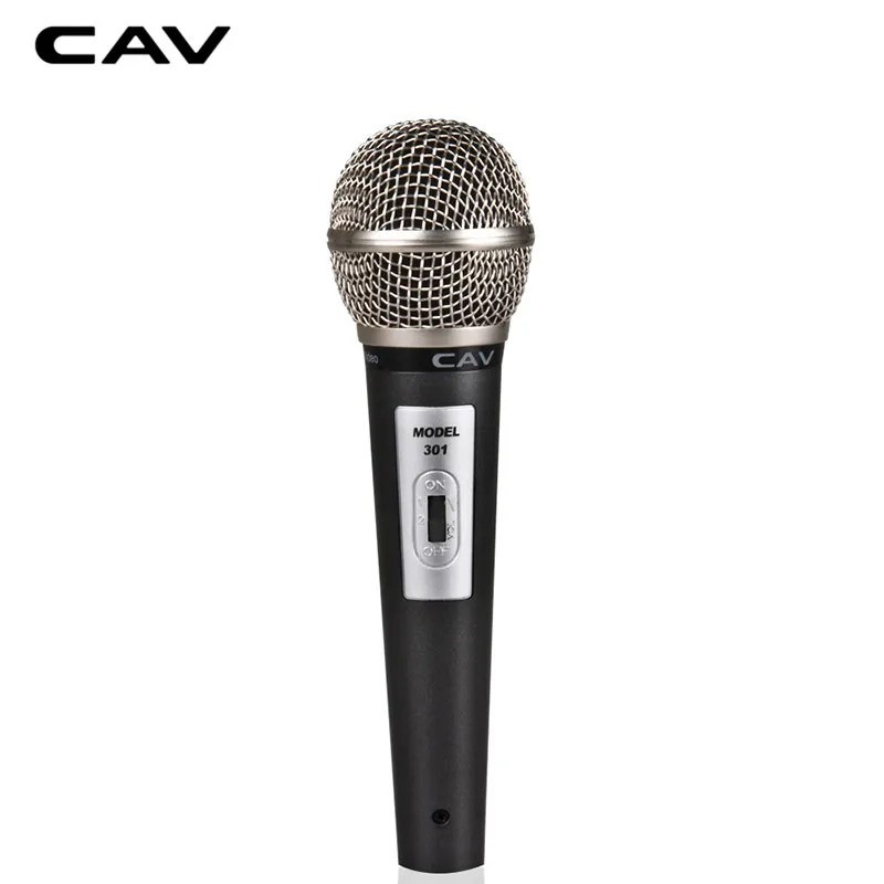 CAV M301 ручной микрофон Kara OK серый проводной всенаправленный высококачественный