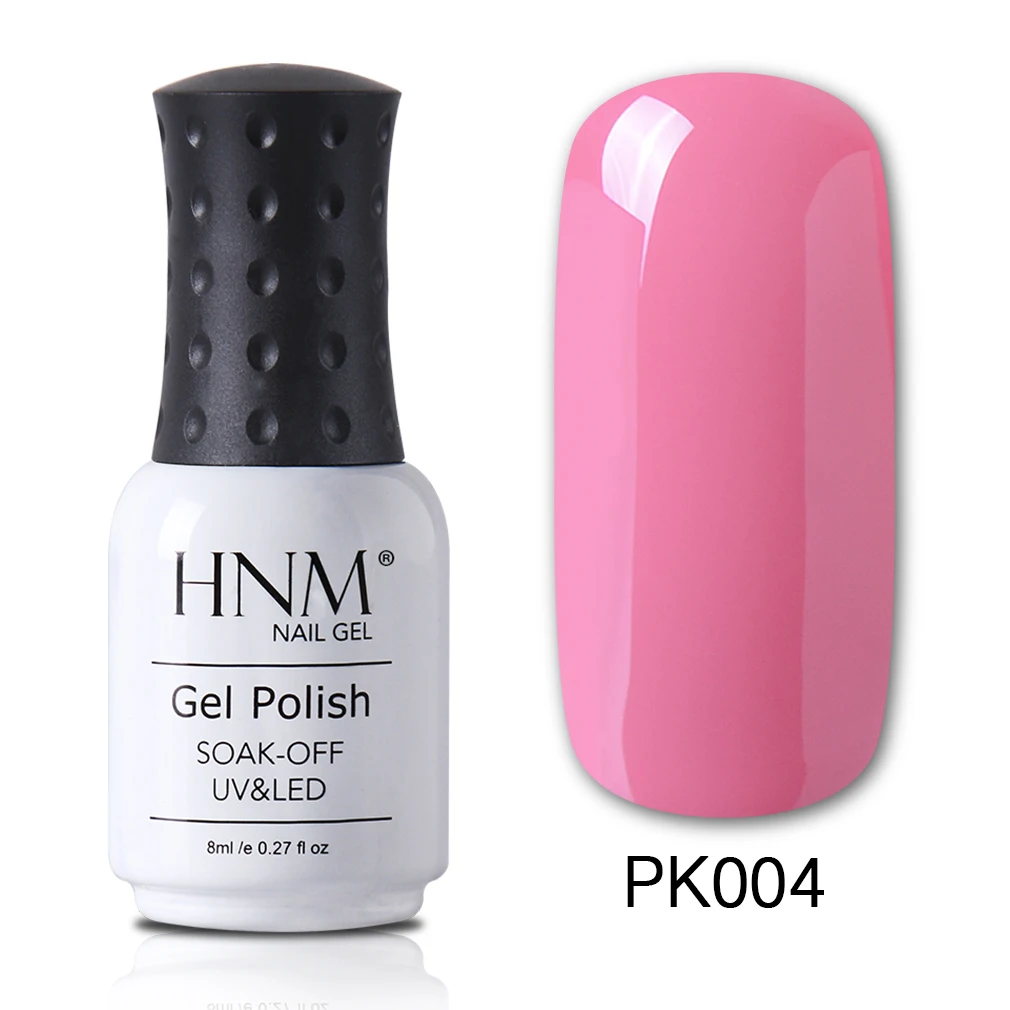 PK004 HNM 8 мл чистый цвет УФ-гель для ногтей светодиодный Гель-лак замачиваемый Гель-лак Полупостоянный Esmaltes Гель-лак замачиваемый гель для ногтей - Цвет: PK004