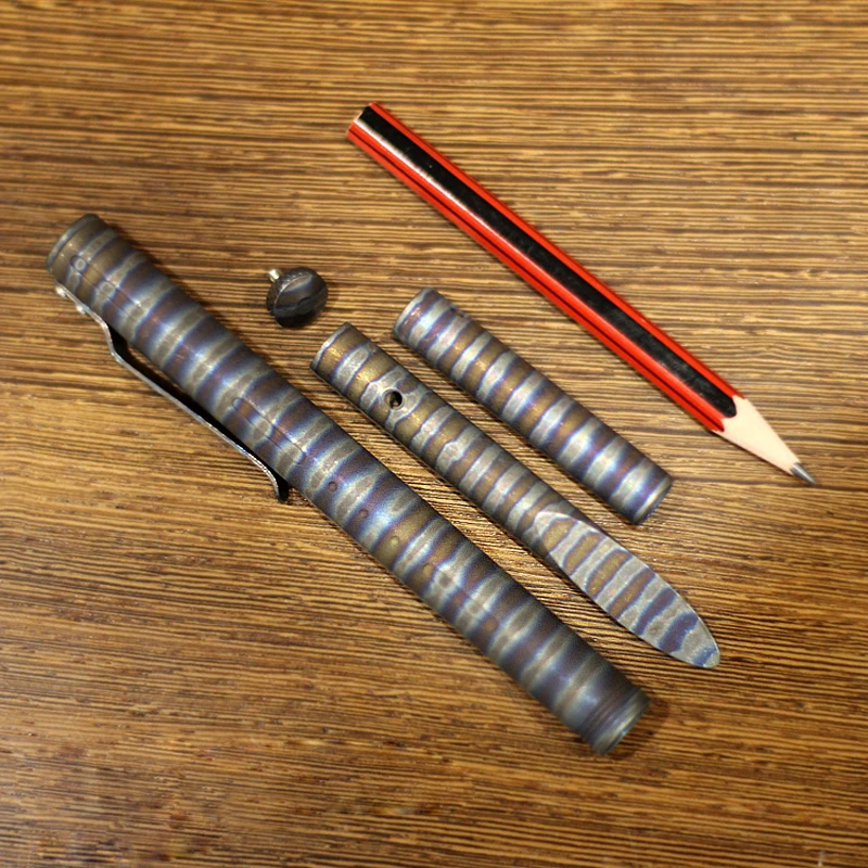 Online Pertahanan Diri Taktik Pena Titanium Alloy Serangan Pen Yang Dapat Dilepas Pensil Kuas Spidol