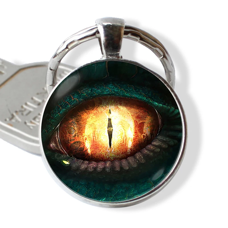 Frost Dragon Eye полимерный брелок, Dragon Jewelry, Dragon Keyring, шарм, кабошон, стекло, подарок, дракон, брелок, кольцо - Цвет: AS SHOW