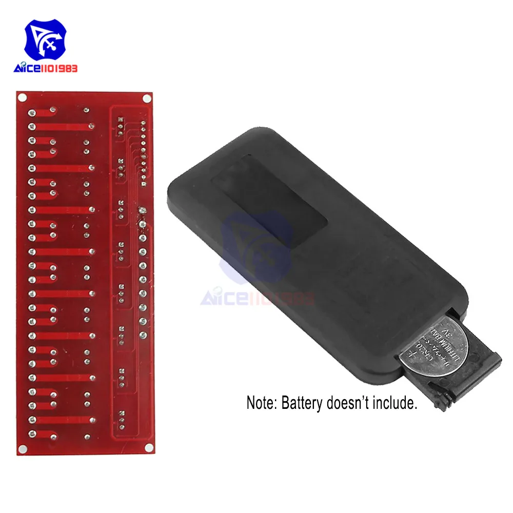 DC 12 V 8-канальный релейный модуль с многофункциональный инфракрасный пульт дистанционного Управление двунаправленный для автомобиля