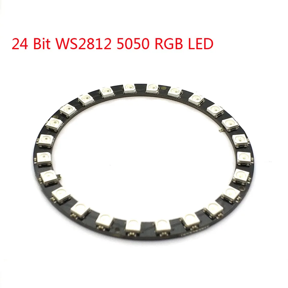 WS2812B модуль полосы 24 бит X WS2812 5050 RGB светодиодная кольцевая лампа со встроенными