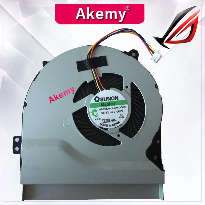 Akemy новый оригинальный кулер для процессора For Asus Y581C Y581L X552E X550EP X550EA Y581E X550W X550WA X550WE