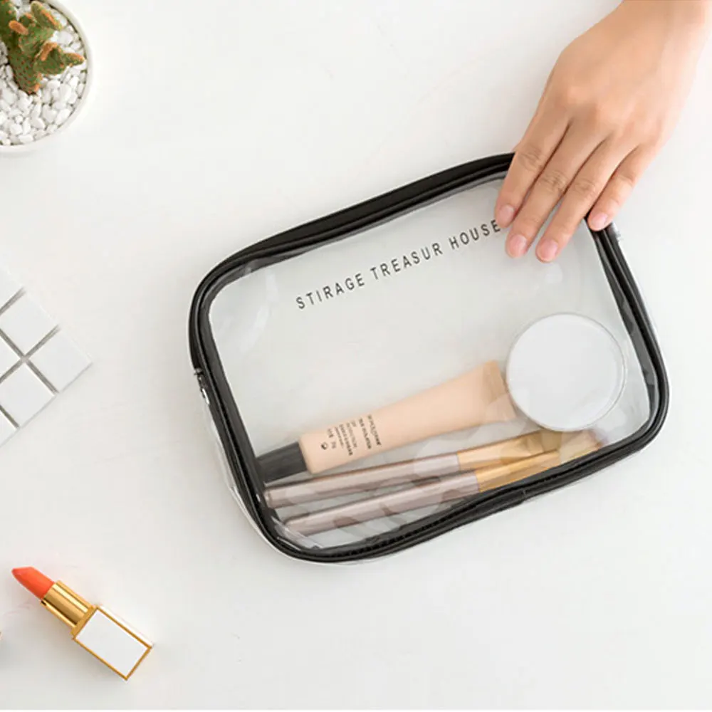 Новый прозрачный косметичка Путешествия Водонепроницаемый из ПВХ Для женщин