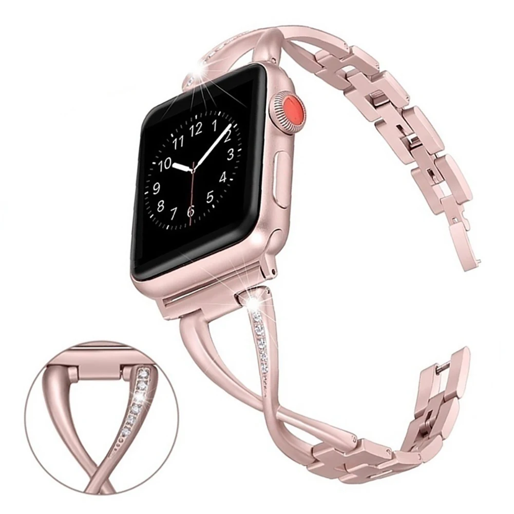 40/44 мм Замена Стразы Часы браслет, ремешок для Apple iWatch 4 Часы strape