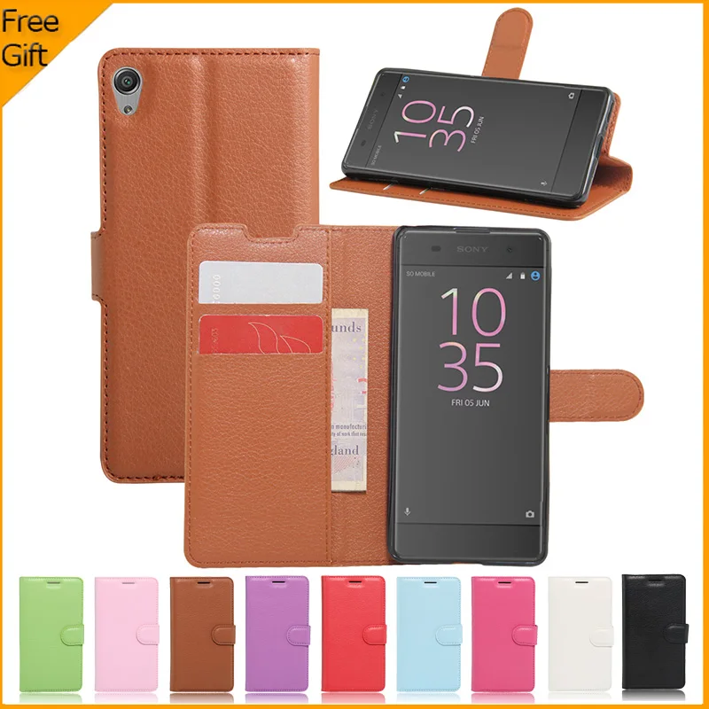 Роскошный кошелек обложка на заднюю панель из искусственной кожи чехол для Sony