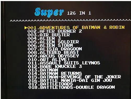 Обновленный чип игровой Картридж для sega md Видео игровой автомат 126 бесплатные игры Картридж для mega drive 16 бит ТВ игровой консоли