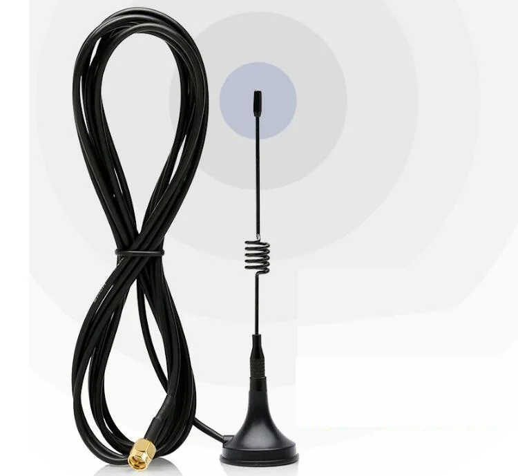10 шт./лот 5dbi 433 МГц Антенна GSM SMA разъем с магнитной базой для радиосигнала Ham бустер