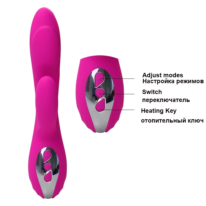 Нагревание большой дилдо вибратор для женщин 10 скоростей G spot clitoris мастурбация