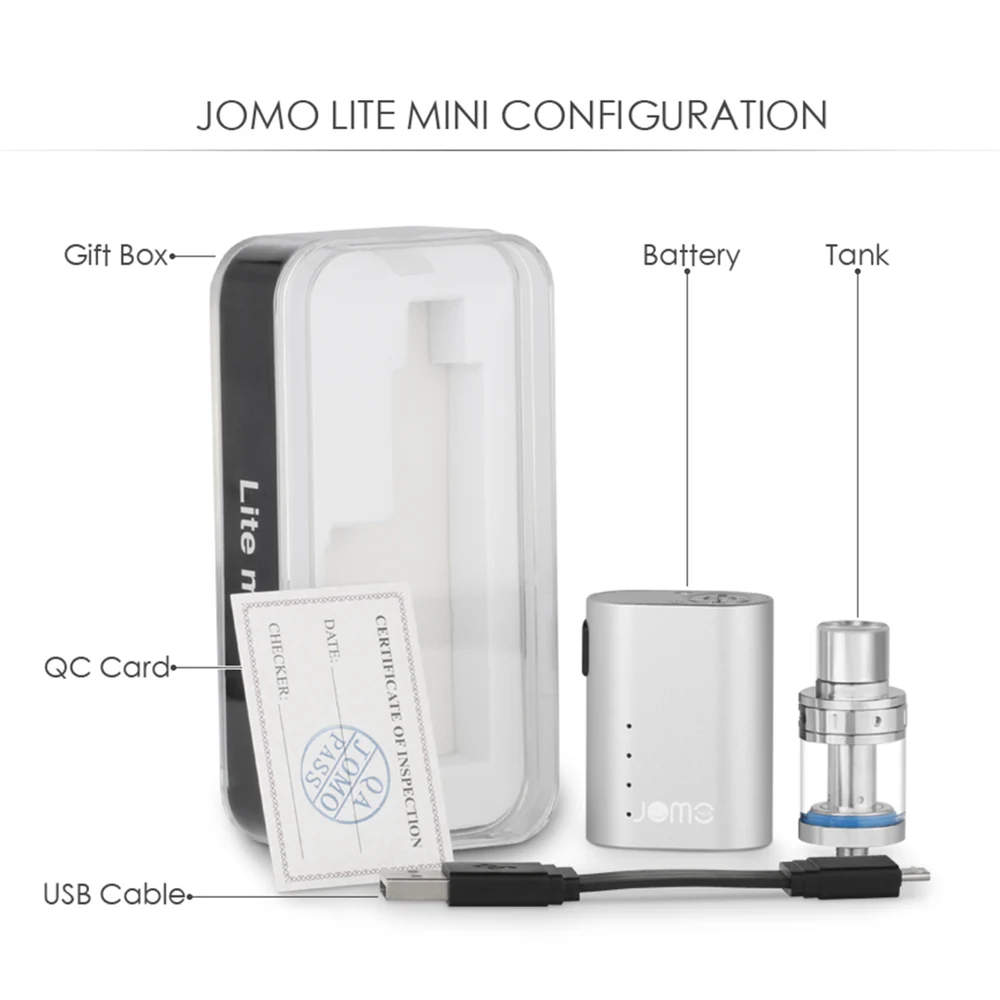 Оригинальных JomoTech Мини Subohm R-сигареты Kit Lite 35 Вт Vape Модов Электронная Сигарета
