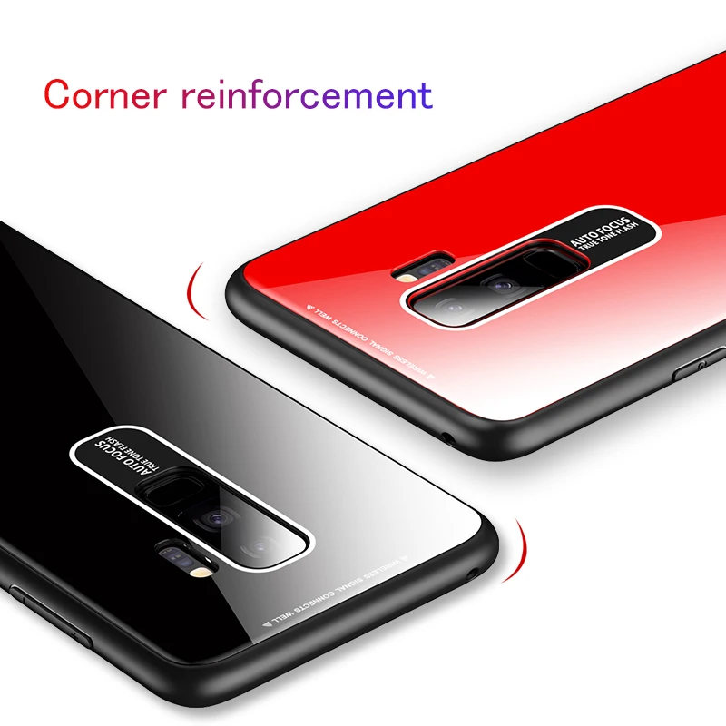 Стеклянный чехол для телефона Samsung Galaxy S8 S9 S10 5G Plus Lite Note 9 8 10 A10 A30 A40 A50 A60 A70 M10 M20 M30